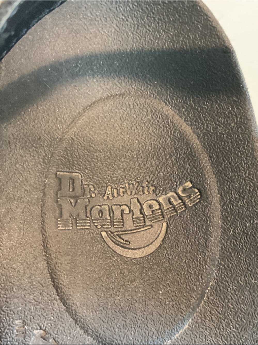 Dr. Martens Black Platform Buckle Sandals with Yellow Stitching - Picture 2 of 5